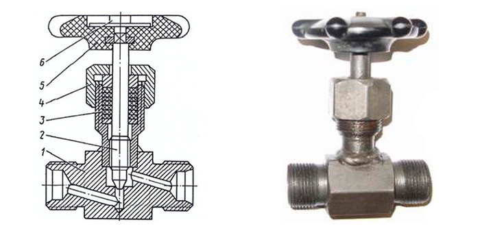 Игольчатый вентиль чертеж