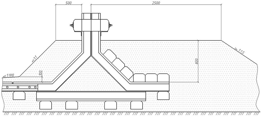 Железнодорожный упор типовой проект
