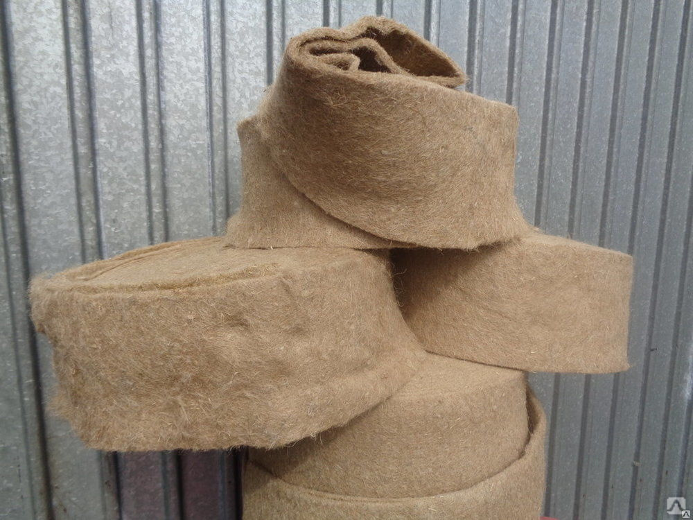 пакля джут межвенцовый утеплитель лён мох брус бревно дерево сосна ель ...