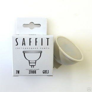 Лампа светодиодная LED 7Вт G5.3 230v белая SAFFIT  