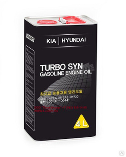 Hyundai SAE 5W30 Turbo SYN ACEA A5 API SM моторное масло, канистра 4л #1