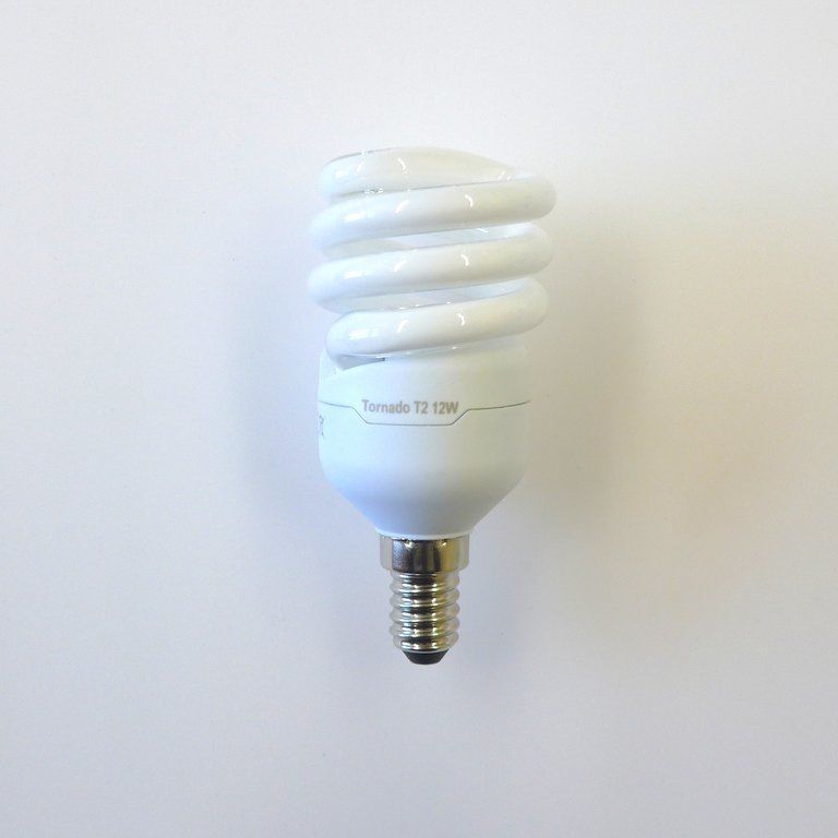 Лампа энергосберегающая 12/827 E14 спираль Tornado