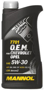 Масло моторное MANNOL O.E.M for Chevrolet Opel 5w-30 1л
