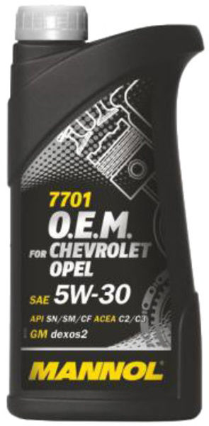 Масло моторное Mannol O.E.M for Chevrolet Opel 5w-30 1л синтетическое