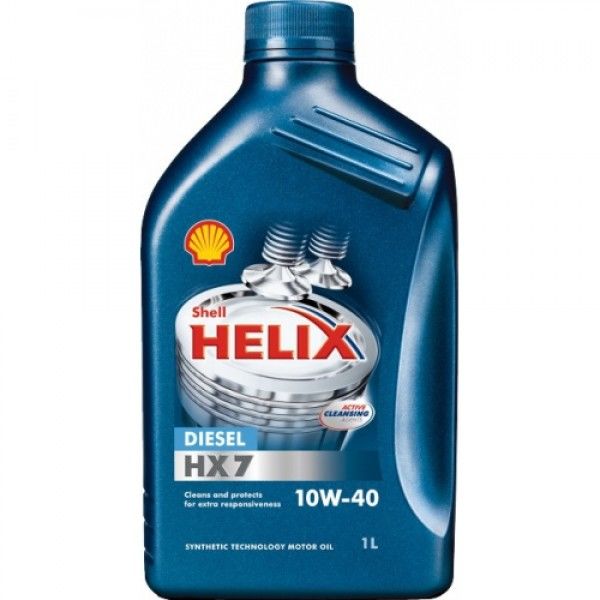 Масло моторное Shell Helix Diesel HX7 10w-40 CF A3/B4 OEMs 1л полусинт.