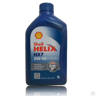 Масло моторное SHELL Helix HX7 5w-40 SM/CF A3/B4 полусинт. синий 1л #1