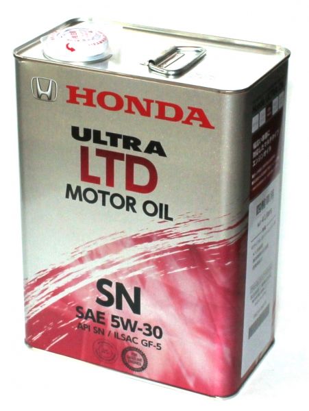 Моторное масло HONDA Ultra LTD SN/GF-5 5w30 4л