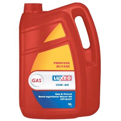 Моторное масло Люкс GAS 10w40 5л полусинтетическое
