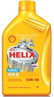 Моторное масло SHELL Helix Diesel HX5 15w-40 4л