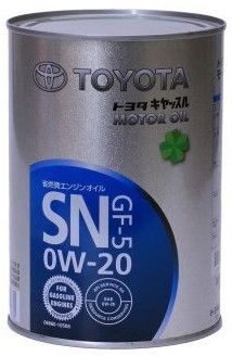 Моторное масло TOYOTA 0W20 SN/GF-5 1л 1