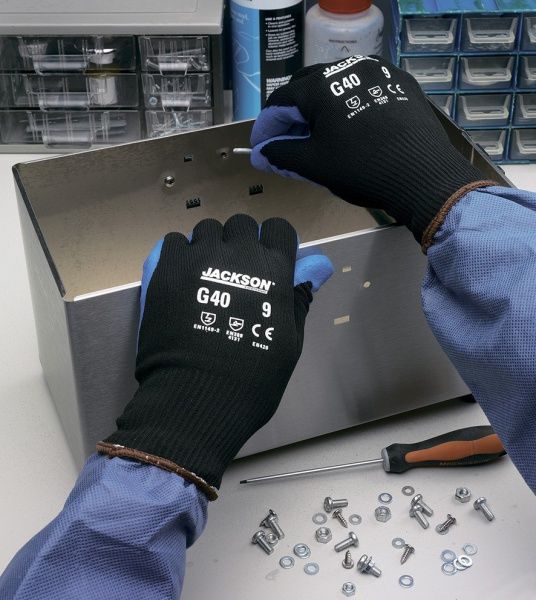 Перчатки с нитриловым покрытием (индивидуальный дизайн) JACKSON SAFETY G40 2