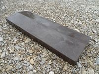 Козырек бетонный для забора двухскатный шагрень 500х180 мм