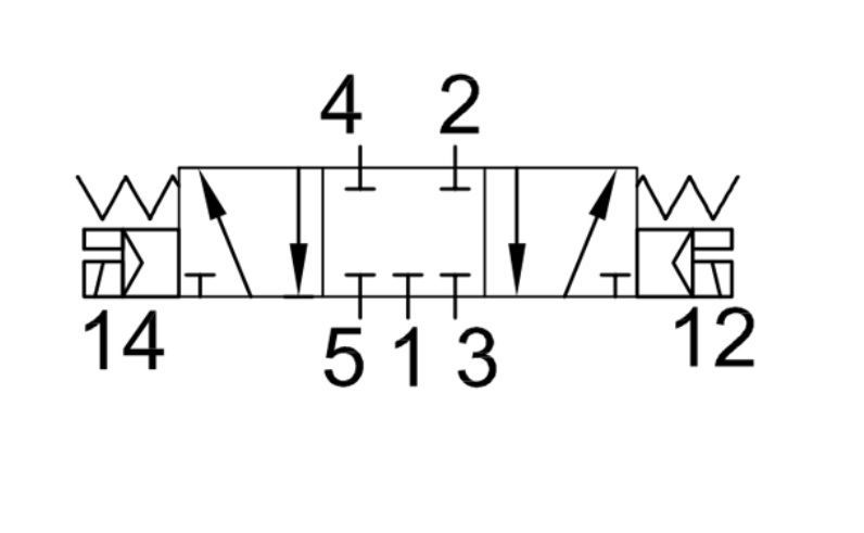 Пневмораспределитель 5 2 схема