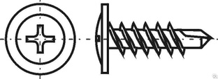 Саморезы с полусферической головкой Магнитная насадка d=8, d=10 