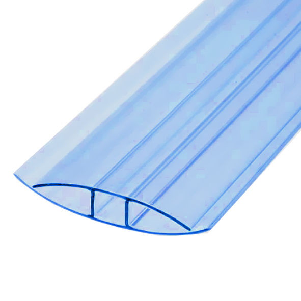Комплектующие Юг-Ойл-Пласт Профиль соединительный неразъемный (хлыст 6м) для ПК 6-8 мм = синий