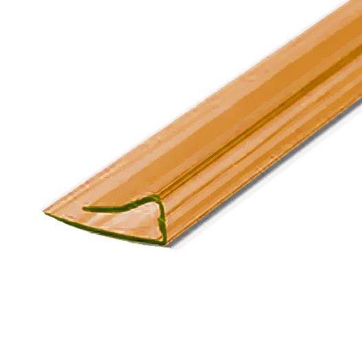 Комплектующие Юг-Ойл-Пласт Профиль торцевой (хлыст 2,1 м) для ПК 4 мм = оранжевый