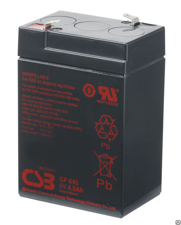 Батарея аккумуляторная необслуживаемая GP 645, цена в Челябинске от ...