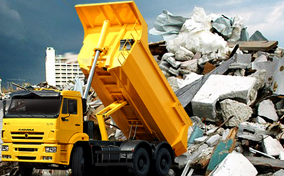 Вывоз строительного мусора КамАЗ 15 т (свыше 2 машин)