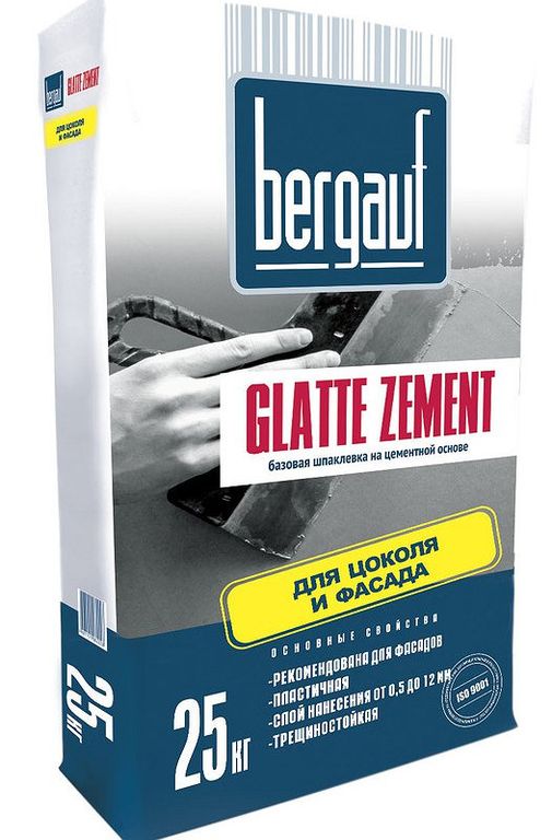 Шпатлевка Bergauf Glatte Zement, 25 кг
