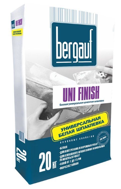 Шпатлевка Bergauf Uni Finish, 20 кг