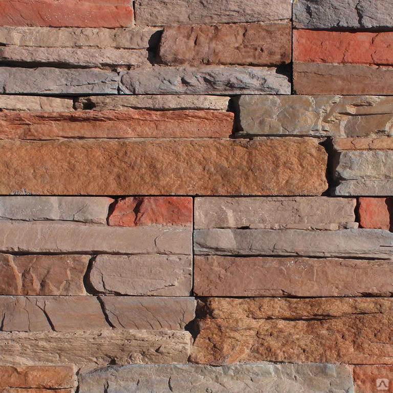 Камень декоративный Камберленд - Красный 485x30x93 мм