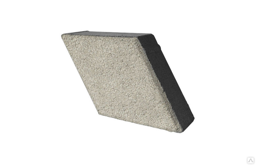 Брусчатка Ромб (stone base) - Белый мрамор 200x200x60 мм