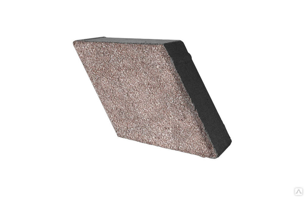 Брусчатка Ромб (stone base) - Розовый мрамор 200x200x60 мм