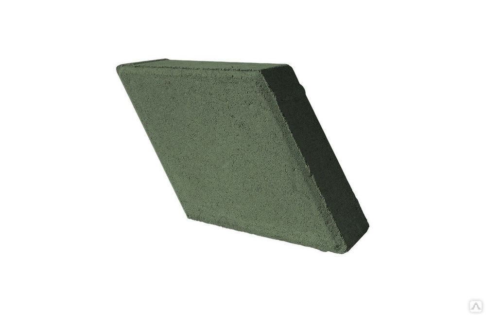 Брусчатка тротуарная Ромб (nature) - Темно-зеленый 200x200x60 мм