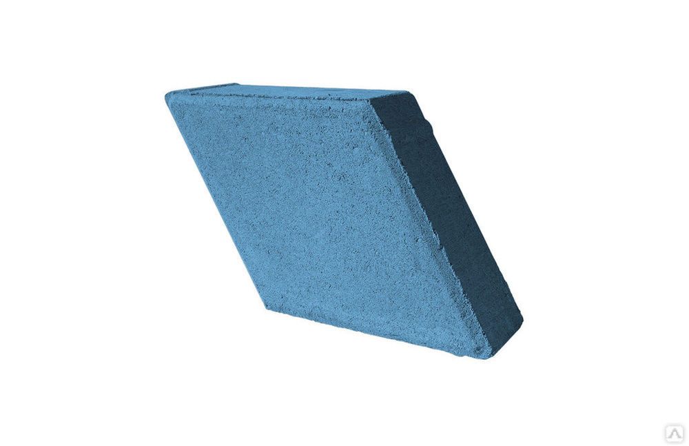 Брусчатка тротуарная Ромб (nature) - Синий 200x200x60 мм