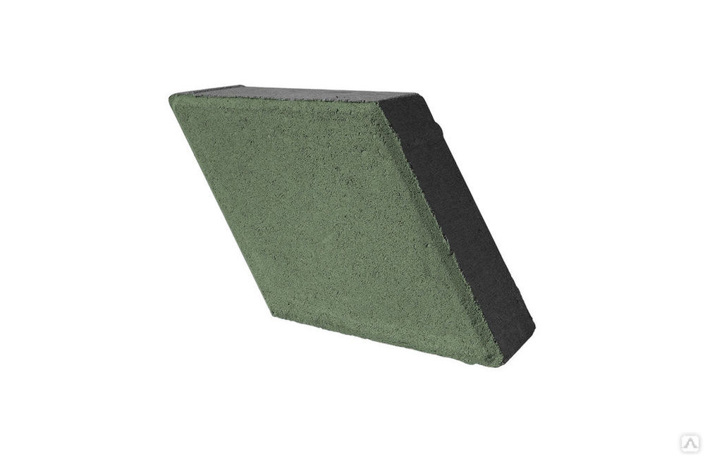 Брусчатка Ромб (standart) - Темно-зеленый 200x200x60 мм