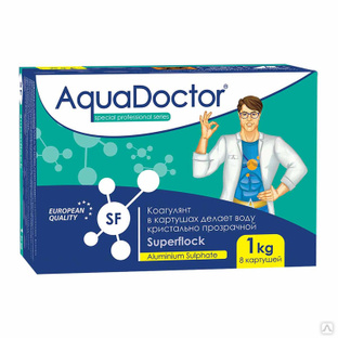 Средство коагулирующее в картушах AquaDoctor Superflock 1 кг #1