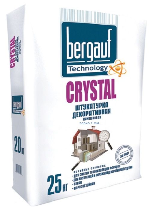 Штукатурка Bergauf Crystal 1-1.5 мм Зима, 25 кг