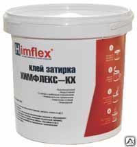 Клей для плитки Химфлек КХ химически стойкий (двухупаковочный) эпоксидный состав, цвет серый Ведро 10 кг (9,3 + 0,7)