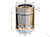 Дымоход двустенный, по воде L=250, D=120/200, AISI 430/430, 0,5/0,5 мм (Феррум) #1