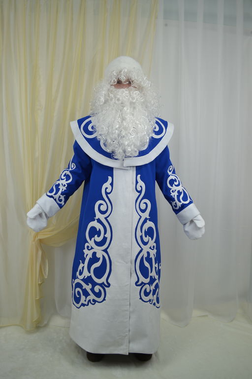 Дед Мороз Снежный синий 170-176 см, размер 54-56