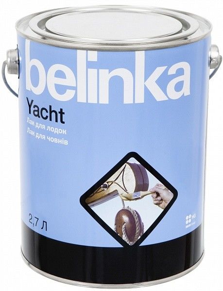 Лак яхтный Belinka Yacht полуматовый 2,7л Белинка