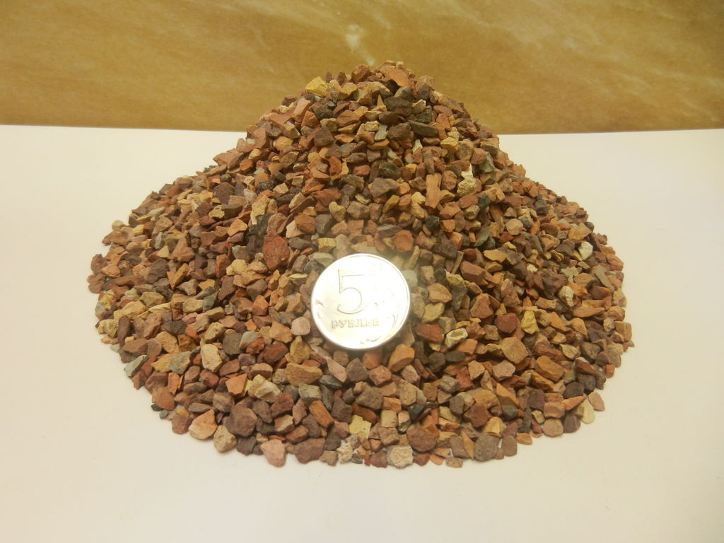 Грунт для аквариума, Щебень 0,8—2,0 "Розовый песок" в мешках 20 кг. 5