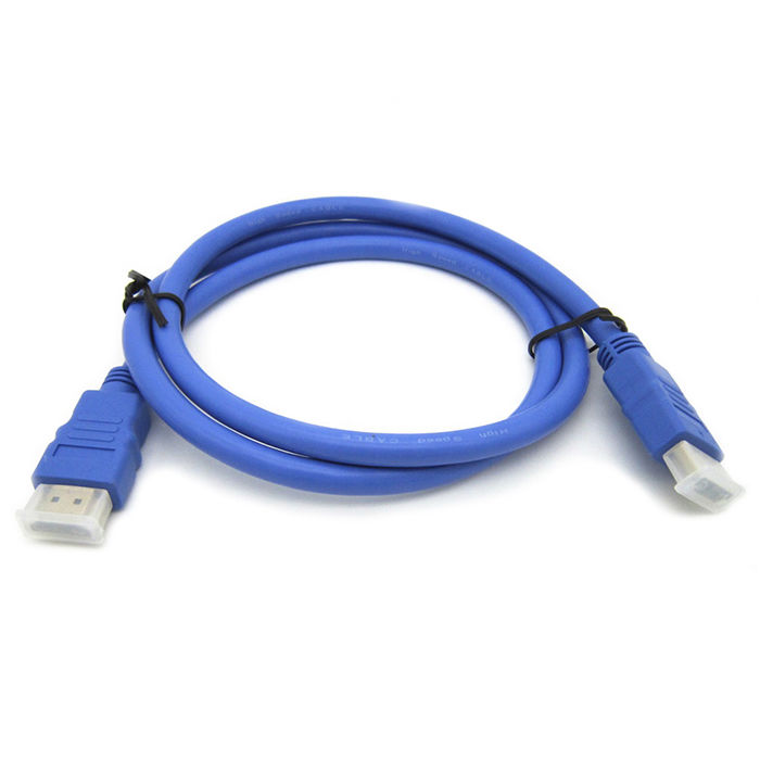 Кабель HDMI - HDMI ver 1.4 1.8м Behpex ферритовые кольца позолоченные контакты, синий