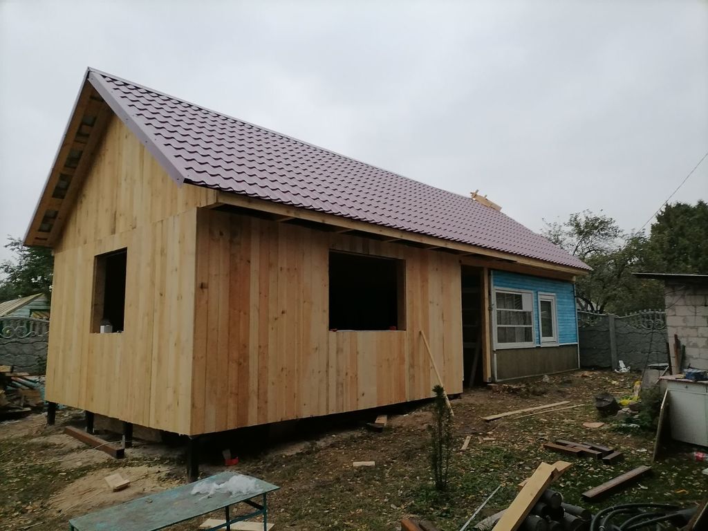 Строительство деревянного сарая на даче - этапы, фото - Школа ремонта