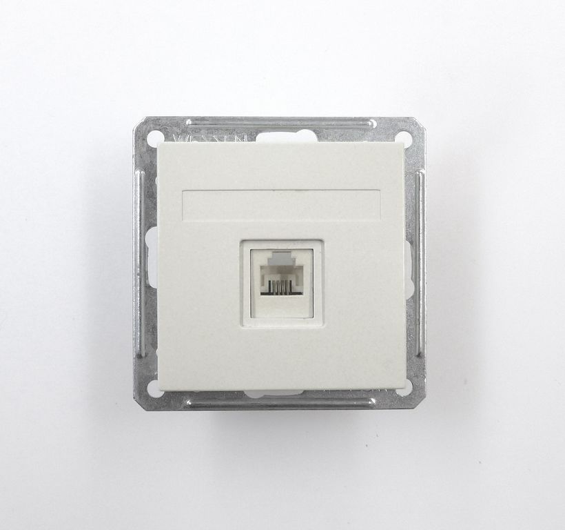 W59 Розетка одинарная компьютерная внутренней установки белая Шнайдер