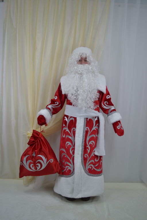 Костюм Дед Мороз Боярский 170-176 см, размер 54-56 #1