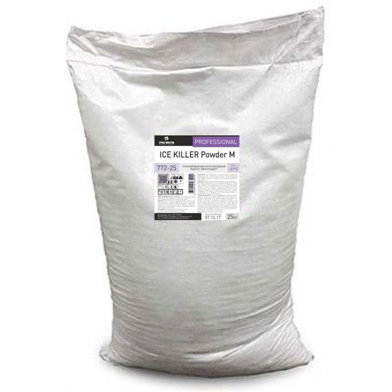 Реагент антигололедный Ice Killer Powder M STRONG, 25 кг мешок