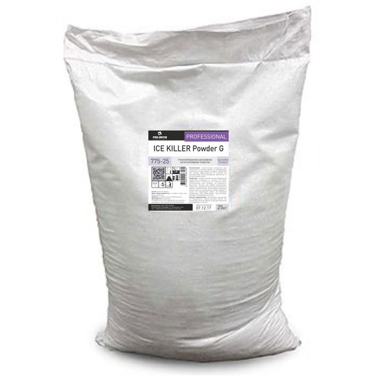 Реагент антигололедный Ice Killer Powder G, 25 кг мешок