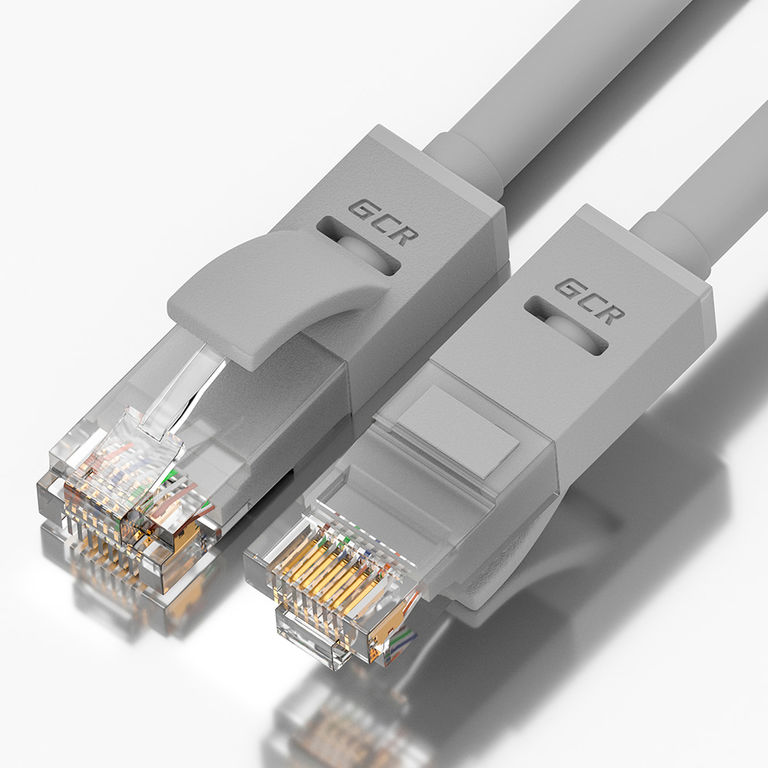 LAN кабель GCR для подключения интернета cat5e RJ45 1Гбит/c