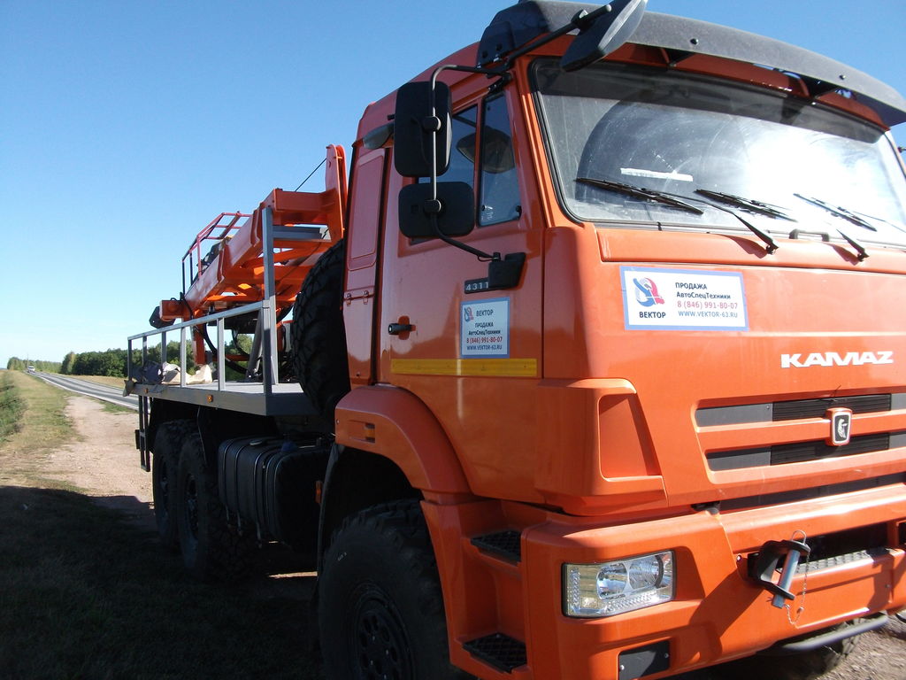 Агрегат заглубления анкеров АЗА-3М на шасси Камаз 43118, цена в Самаре от  компании Вектор