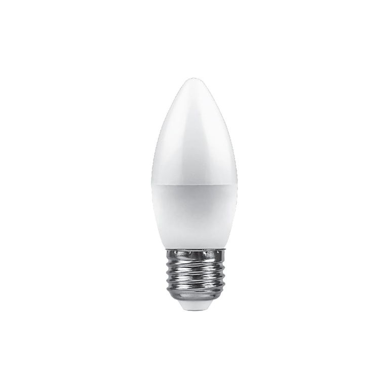 Лампа светодиодная LED Е14 9 Вт дневная матовая свеча LB-570 Feron 25800