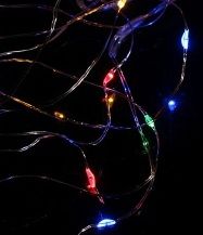 Гирлянда светодиодная "Роса" 20 LED 2 м на батарейках разноцветная фото 6