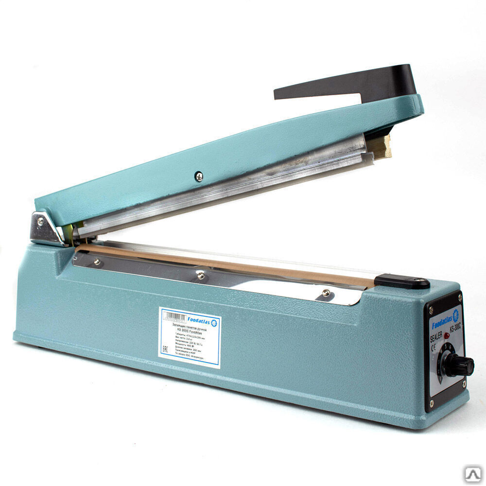 Запайщик пакетов ручной (нож с боку) KS-300C (F)