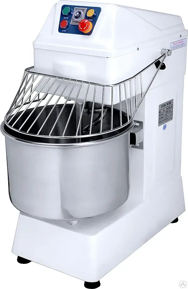 Спиральный тестомес HS80 (380V, 112-250R/Min, защита двигателя) (H)